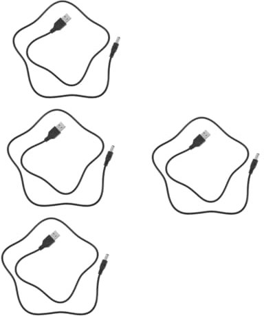 Garneck 4 Stück Ladekabel Für Den Mülleimer Usb-ladekabel Intelligentes Mülleimer-ladegerät Usb-netzkabel -zu-dc-ladekabel -zu-dc-kabel Ersatz-ladekabel Ersatznetzkabel Plastik