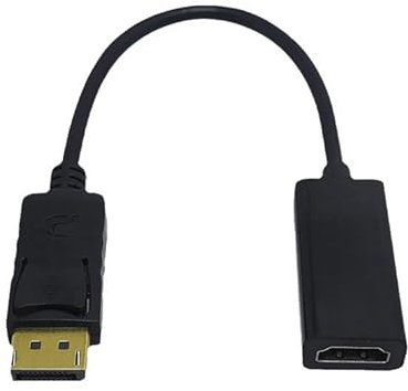 LuckDog Adattatore 4K DisplayPort a HDMI, adattatore di connessione computer DisplayPort DP unidirezionale a monitor HDMI compatibile, streaming video da laptop, PC, Netflix, YouTube a TV, proiettore