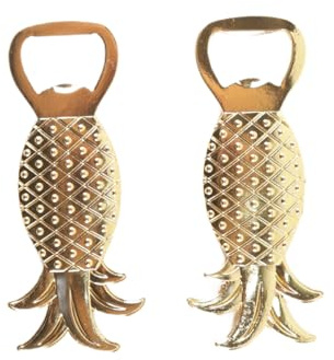 Ausi 2pcs Pineapple Metal Bottle Opener – Creative Alloy Beer Opener for Party Favors & Gifts (Wedding, Birthday)