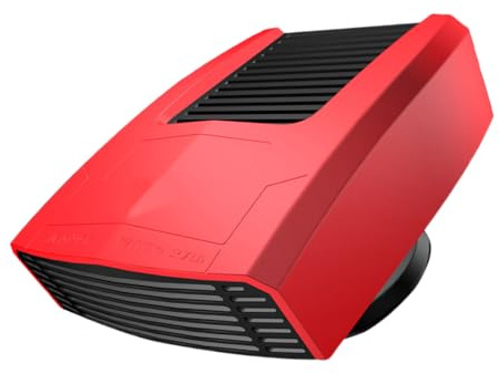 Riloer Car Heater For Campervan 12V 180W Portable Car Winter Fast Cooling and Heating Plug In Cigarette Lighter Compatible With Using 12V DC Red