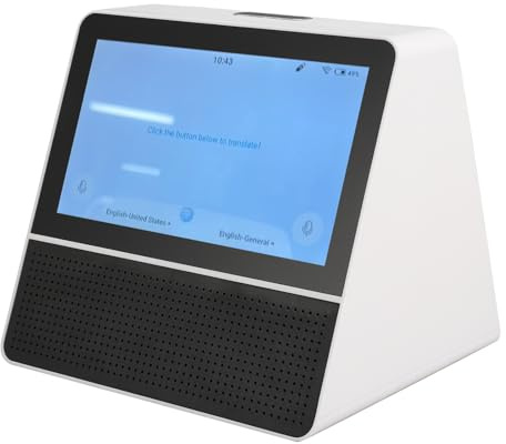 Asixxsix Dispositivo Traduttore Linguistico, 121 Lingue Online, Doppio Schermo da 7 Pollici, 2 modalità di Traduzione con Telecomando per la Comunicazione Internazionale