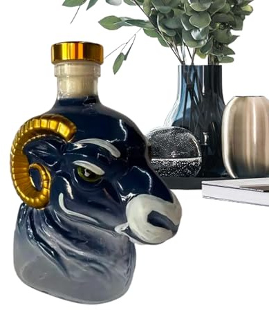 Botella de whisky – Escultura animal de vidrio humorístico, decoración de bar en casa, botella de jarra de alcohol, contenedor de bebida artesanal | Para Bourbon Tequila Vin Cóctel Brandy Hombres