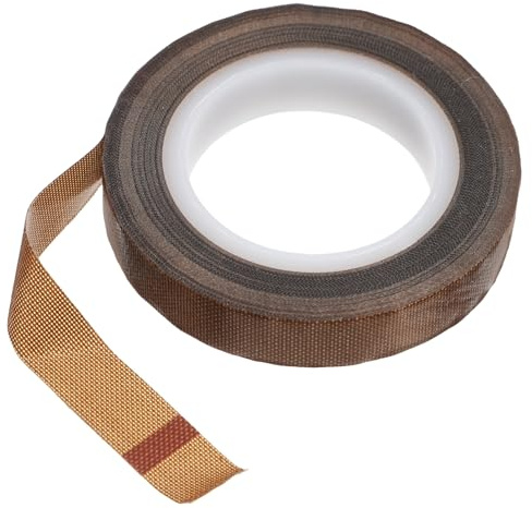 Kichvoe Antistatisches Ptfe Isolierband 10mm Breit Hitzebeständiges Vakuumdichtungsband mit Wärmedämmung Selbstklebendes Teflonband für Elektrische Isolierung und Versiegelung