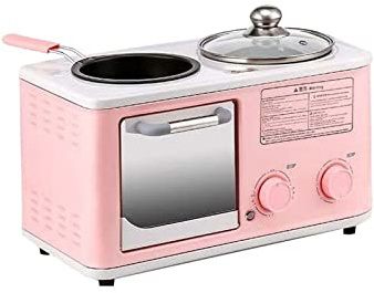 TVAFEDS Bread Maker Electric 3 in 1 Household Breakfast machine mini bread toaster baking oven omelette fry pan hot pot boiler food steamer