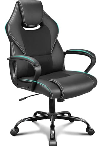 BASETBL Office Chair, Adjustable Ergonomic Computer Desk Chair, Comfortable Swivel Executive Chairs for Home Gaming Business, 150kg Black