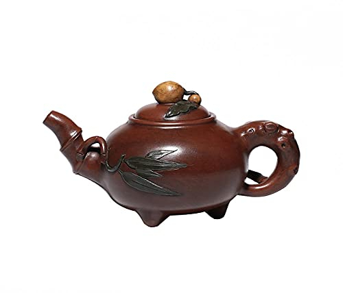 Teebereiter Teekanne Vintage Teeservice Teapot Alte Topf Antique Topf Möblierte Topf Geschenk Bambus Blätter Shousi Sticker Blume Teekanne Kollektor Tee Set