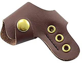 Motorrad Schalthebel Abdeckung, Asudaro Motorrad Leder Retro Motorrad Schuhschutz Schalthebel Schutz Rutschfeste Schalthebel Pedalabdeckung Weicher Rutschfester Universalhebelschutz,Kaffee