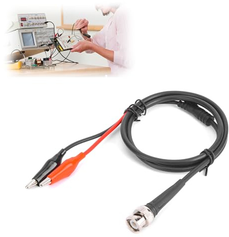 Bnc Clip Coaxial Cable cable coaxial bnc 90Cm 50? Double Clip Line Test Leads Probe Function Generator Testing Line Accessories bnc coaxial cable with alligator clamp For Oscilloscope Baumarkt