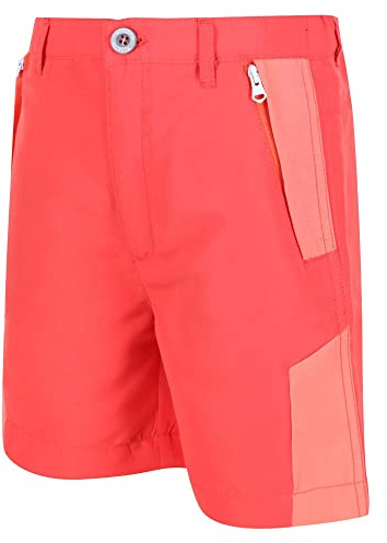 Regatta Unisex Sorcer Mountshtii byxor, Neon rosa/Fusion Coral, 7 Jahre