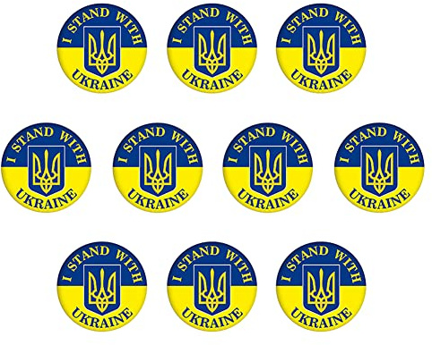 Ukraine Flagge Brosche Pins Anstecker, Ukraine Peace Frieden Buttons Brosche Friedensflaggen Solidaritäts Ansteckbuttons Ukraine Flag Pin Badge Anstecknadel für Kleidung Pullover Hemd Rucksack Zubehör