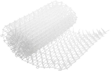 2M Garden Cat Scat Repellent Mat Prickle Strips Anti Cat Net Spike Deterrent Keep Cat Dog Away Digging Climbing Pets Supply (White)