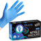 SwiftGrip Blue Nitrile Gloves, Medical Exam Disposable Rubber Gloves Latex Free & Powder Free for Cooking, Cleaning, Hair Dyeing, Salon, Tattoo (Box of 100, Medium)