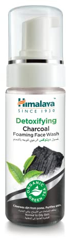 Himalaya Detoxifying Charcoal Foaming Face Wash, Cleanses Dirt, Purifies Skin, 150 ml, Paquete de 1 (Individual)