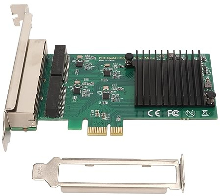 Tarjeta de Red PCIe Ampliamente Utilizada de 4 Puertos para PC, Tarjeta Gigabit Ethernet de 4 Puertos