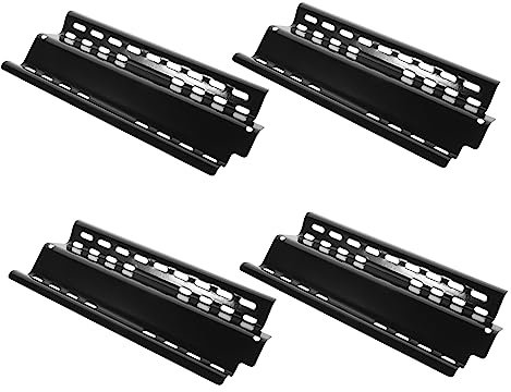 Yardwe 4stücke Edelstahl-hitzeschutzplatten Für Gasgrills Verstellbare Brenner-schutzplatten Ersatz-hitzeschutzbleche Für Gartengrills Grillzubehör Zur Gleichmäßigen Hitzeverteilung