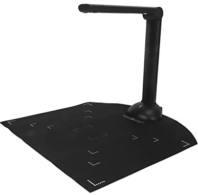 USB Dokumentenkamera, 5 MP A4 Dokumentenscanner mit CMOS Sensor und Automatischer Korrekturfunktion, OCR Texterkennungsscanner für Fernunterricht