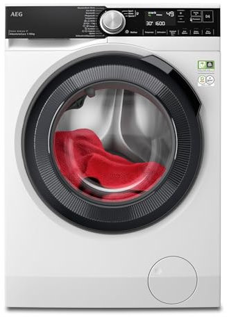 AEG LR9W80600 WiFi Waschmaschine / Serie 9000 mit AbsoluteCare / Wasservorenthärtung / Auffrischfunktion / 10 kg / Mengenautomatik / Nachlegefunktion / Kindersicherung / Wasserstopp / 1600 U/min