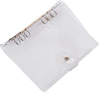 CAXUSD 1stk A5 Notizbuchhülle Aus Leder Grüner Pinnwandrand Tagebuchhülle Aus Leder Ordner Mit Losen Blättern Reisenotizbuch Pvc-kartendrucker Büroklammern A5 Ordner Loses Blatt Laserfilm
