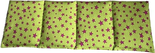 Körnerkissen Weizen 50cm x 17cm gelb/pink Sterne