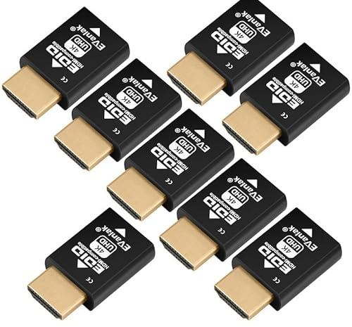 Emulador EDID Mini HDMI Passthrough - 1080p a 4K@60Hz | Diseño compacto | Compatible con interruptores HDMI, extensores, receptores AV, divisor de video - 8 unidades