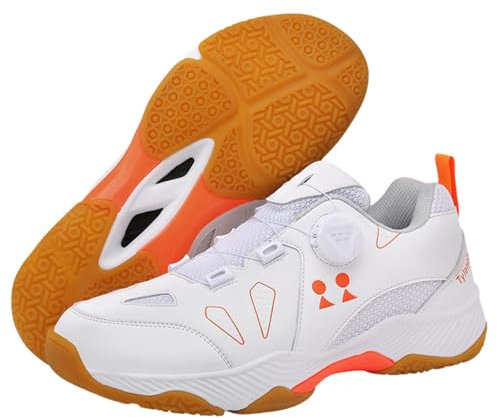 Viaoragiosa MäNner Frauen Badminton Schuhe,Badmintonschuhe Damen,Breit Hallenturnschuh,Atmungsaktiv Badminton Schuhe,Mehr Komfort Und Sicheren Halt/Unisex FüR -Volleyball-Tennis Tischtennis