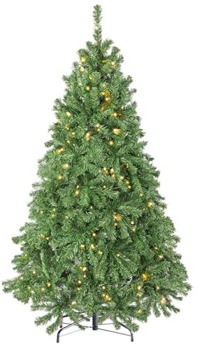 Sinaopus Künstlicher Weihnachtsbaum mit Beleuchtung 180 cm/ 210 cm/ 235 cm Christmas Tree Sinaopus Künstlicher Weihnachtsbaum mit Beleuchtung 180 cm/ 210 cm/ 235 cm Christmas Tree
