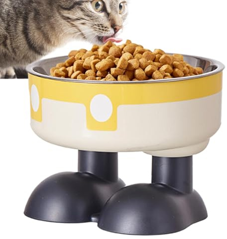 Tazones elevadas para gatos, cuencos elevados para gatos, estación de alimentación de agua y comida para mascotas de gran tamaño - Cuencos de comida para perros y gatos elevados