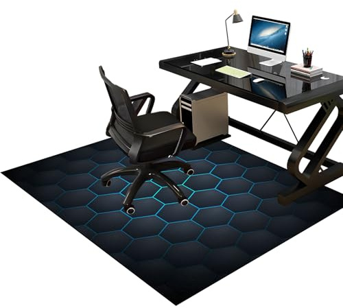 Tappeto per Sedia Ufficio Gaming, Tappeto per Sedia a Rotelle, Office Tappeto Salvapavimento Protezione Parquet e Pavimenti Duri, Tappetino protettivo per pavimento, Tappeto Sedia Gaming 120 x 140 cm