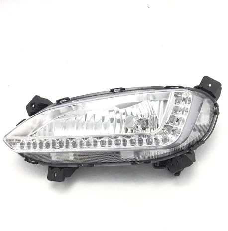 LUYYT Fog Light Assembly Bumper Fog Light Lamp Replacement Daytime Running Ligh compatible with for Hyundai Santa Fe IX45 2013 2014 2015 12V,Left