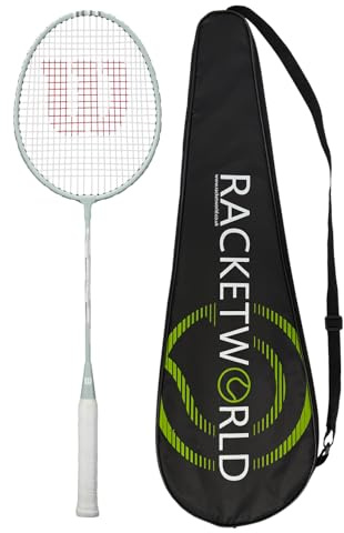 Wilson Reaction Badminton Racket & Racketworld Premium Badminton Carry Case