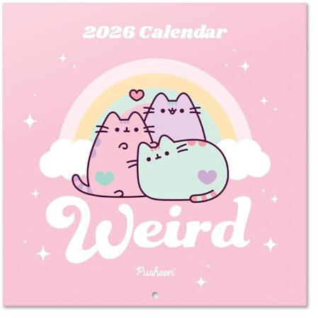 Grupo Erik - Calendrier 2026 Mural Pusheen - Calendrier Mural 2026 Mensuel Kawaii │ Idee Cadeau : Calendriers Muraux │ De Janvier à Décembre : Espace pour notes et Illustrations décoratives (30x60 cm)