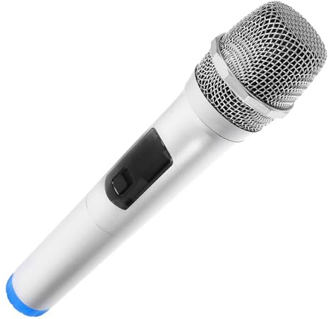 Abaodam Microphone Factice Abs Réaliste pour Scène et Fête Accessoire de Jeu Créatif Modèle Simulateur pour Performance et Karaoké Garçon Fille