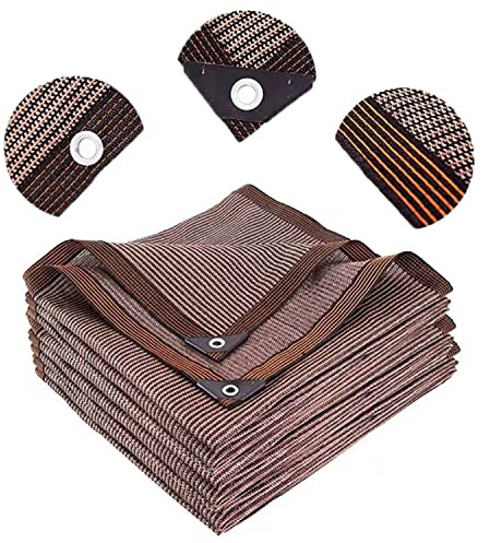 90% UV Protection Shade Cloth Outdoor Sun Shade Sail with Grommets Windbreak Netting for Garden Plants CarsAvailable in 1x2m 2x2m 3x4m 4x5m 5x6m (Natural Color)