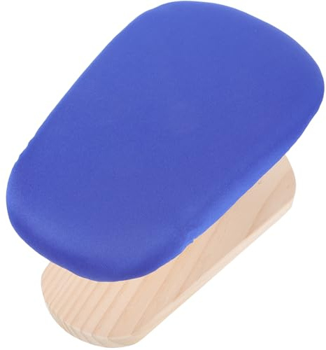 PRETYZOOM Planche à Repasser Incurvée en Tissu Respirant Coussin Rembourré pour Manches Taille Allongée Support Stable en Bois Accessoire Pratique pour Repassage à Domicile et Tabouret