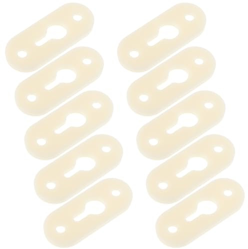 Hemobllo 10pcs Plastic Keyhole Hanging Plates Single Keyhole Hangers for Picture Frames Mirrors Cabinets Furniture Brackets Abs Plastic 90-Degree Corner Supports for Home and Office