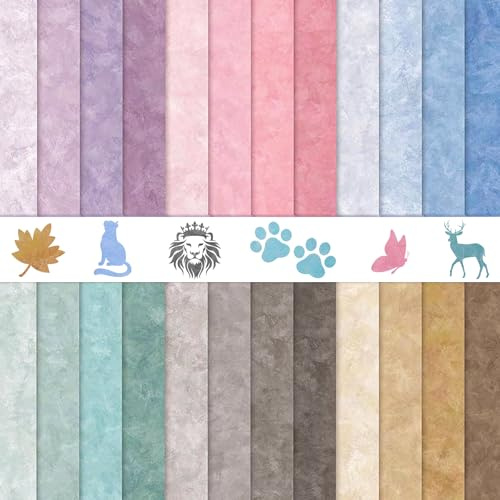 24 Blatt Scrapbook Papier Buntes Scrapbook Muster Bastelpapier | Doppelseitiges Designpapier Scrapbooking Papier Für Scrapbooking, Diy Fotoalbum, Basateln und Journal