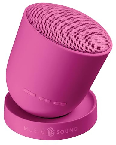 Music Sound Bluetooth Twist-högtalare med 360° svängbar konstruktion, 5 W ström, upp till 10 timmars batteritid och True Wireless-teknik för stereoeffekt