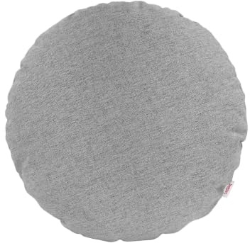 beties WunschTON Kissenhülle Ø60 cm rund Silber-grau 350 g/m² meliert