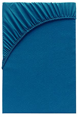 Class Home Collection Spannbettlaken 140x200cm - 160x200cm Jersey Baumwolle Petrol