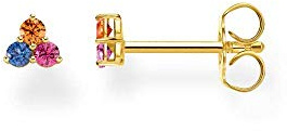 Thomas Sabo Einzel Ohrstecker weiße Steine 925 Sterling Silber H2138