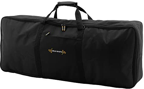 TIGER WR-103 Keyboard-Tasche mit Tragegurt - 61 Key Keyboard/Digital Piano gepolsterte Tasche - 970 x 375 x 140mm Schwarz