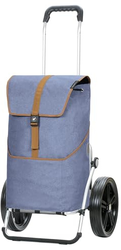 ANDERSEN Einkaufstrolley - Royal Shopper Auke Flieder 46 L einkaufen, Einkaufsroller, Rucksack, Tasche abnehmbar, Aluminium, klappbar, Kugellagerad