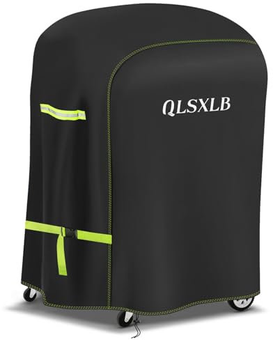 QLSXLB Housse Barbecue Exterieur, Bache Barbecue Résistante de 420D Oxford 90 x 70 x 110 CM, Housse Protection Plancha Gaz Anti-l'eau/Anti-Vent/Anti-UV/Anti-l'Humidité/Antipoussière Noir