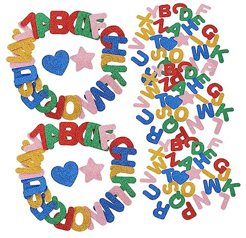 5 Beutel Buchstabenaufkleber Eva Selbstklebende Buchstaben Für Basteln Und Handwerk