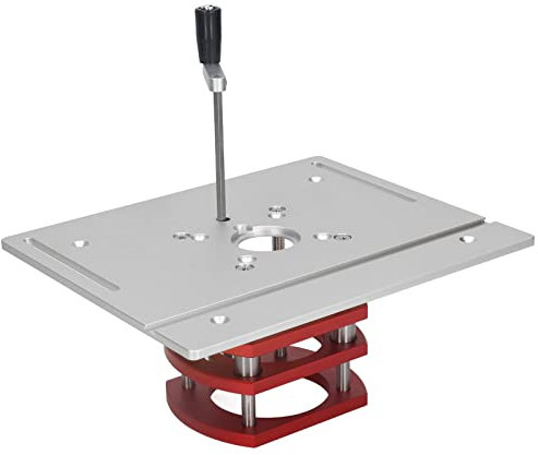 Tavolo per Fresatrice Lfit, di Sollevamento per Fresatrice con Sollevamento Manuale Buona stabilità Universale per Fai-da-te (SILVER)