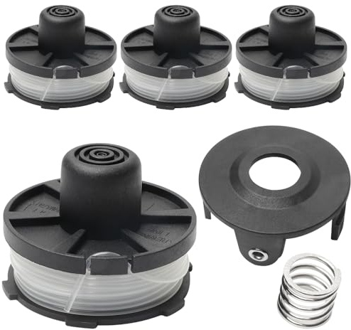LYPPUL Bobina di Ricambio, 4 Pezzi Bobina a Filo per Tagliabordi per Makita Trimmer, Bobina di Filo di Ricambio in Nylon per Makita Trimmer Akkusence 195858-1/196146-9