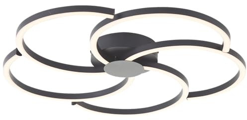 Lightbox LED Deckenlampe mit 3 Stufen Dimmer | Ø 52 cm | Wand- & | LED Deckenlampe mit 3 Stufen Dimmer| Ø 52 cm | Wand- & Deckenleuchte in Blumenform | LED Profil Lampe in Blütenform |