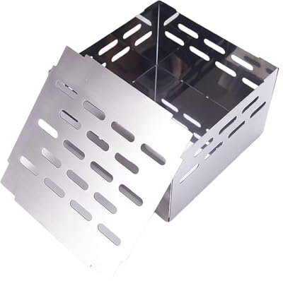 KESOTO Smoker Box Tops Grill Smoker Box Spare Parts Outdoor Grill BBQ Box for Gas Grill, High style, Style B