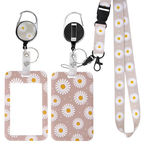 Ausweishülle mit Band, Id Badge Holder Breakaway Lanyard für, Einziehbare Badge Reel, Abnehmbare Namensschild Clips, Hals Lanyard Strap, Lehrer Büro Geschenke
