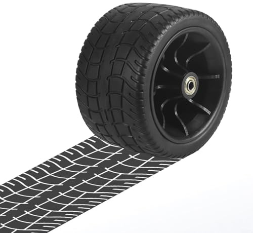 Zeroupshop Ersatzräder für Gartenwagen, flache Reifen und Rad, Garten-Werkzeugwagen, Sackkarrenrad für Kipplaster, Handkarrenrad (1 Stück)